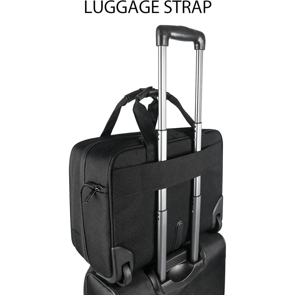 VANKEAN Rolling Laptop Bag – 17.3 Inch – Black Travel Work Business Case